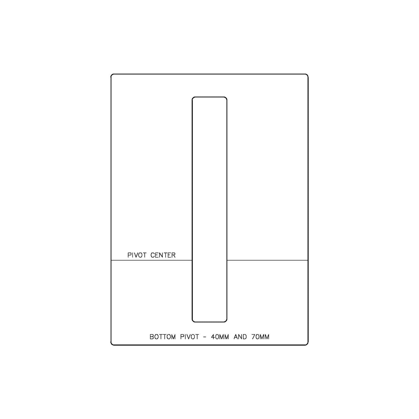 FritsJurgens System M/M+ - Bottom Pivot 40mm & 70mm