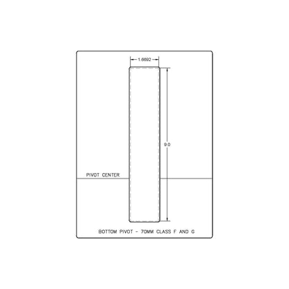 FritsJurgens System M/M+ - Bottom Pivot 70mm (42mm)