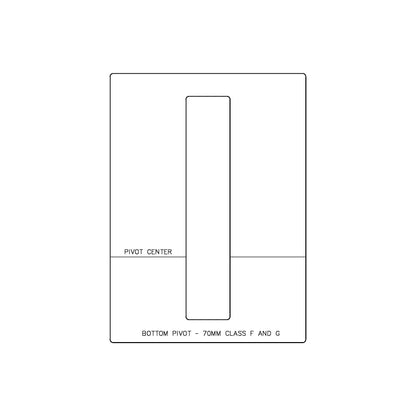 FritsJurgens System M/M+ - Bottom Pivot 70mm (42mm)