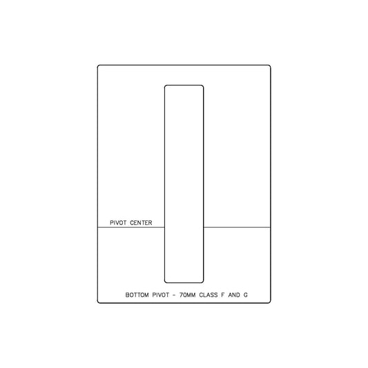 FritsJurgens System M/M+ - Bottom Pivot 70mm (42mm)