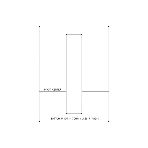 FritsJurgens System M/M+ - Bottom Pivot 70mm (42mm)