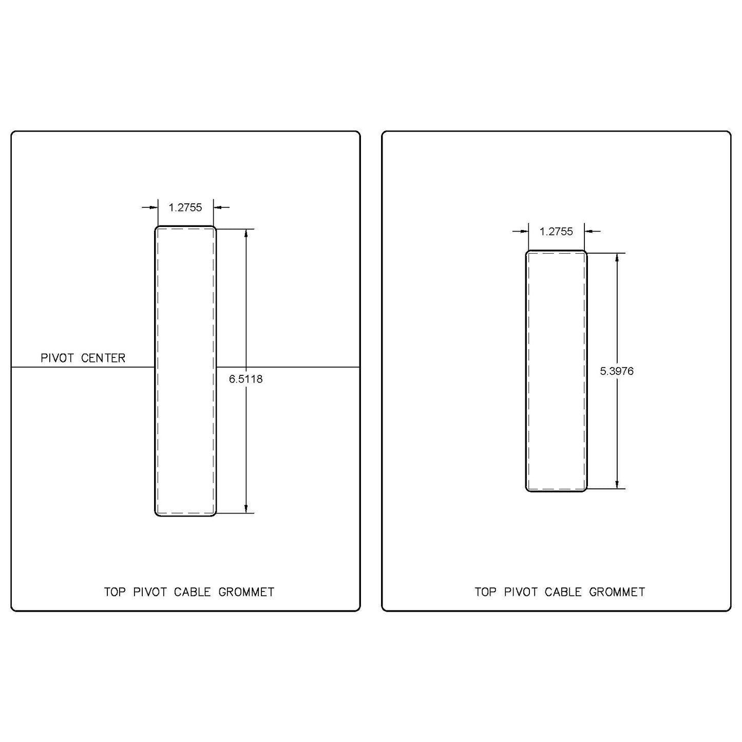 FritsJurgens System M/M+ - Top Pivot Cable Grommet