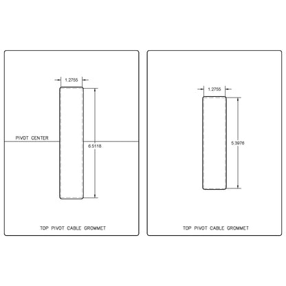 FritsJurgens System M/M+ - Top Pivot Cable Grommet