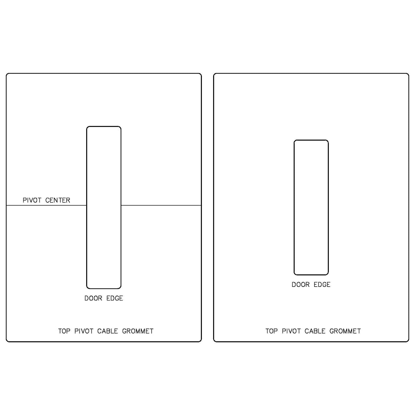 FritsJurgens System M/M+ - Top Pivot Cable Grommet