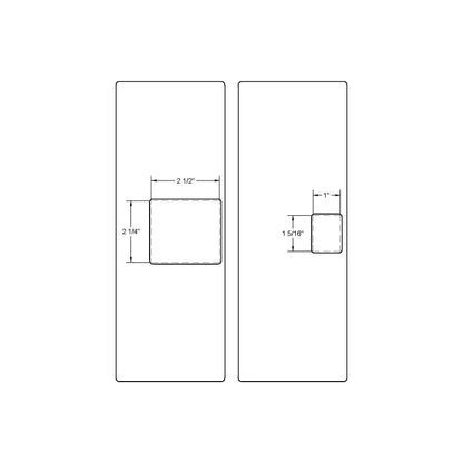 Full Lip Strike + Dust Box (2-1/4"x2-1/2")