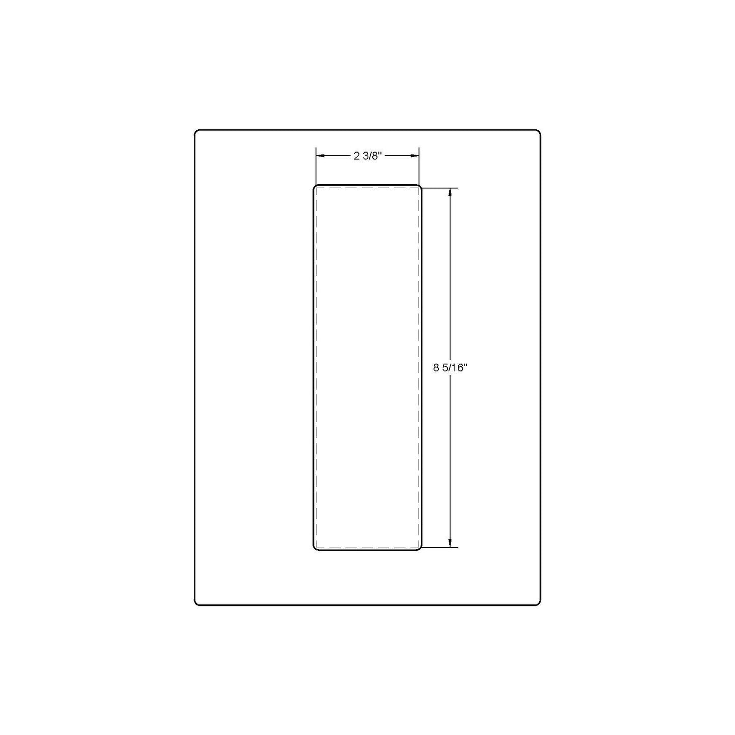 RMH Pocket Door Pull (2-3/8" x 8-5/16")