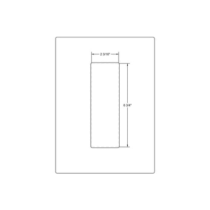 Emtek Modern Rectangular Pocket Door Pull (2-3/16"x6-3/4")