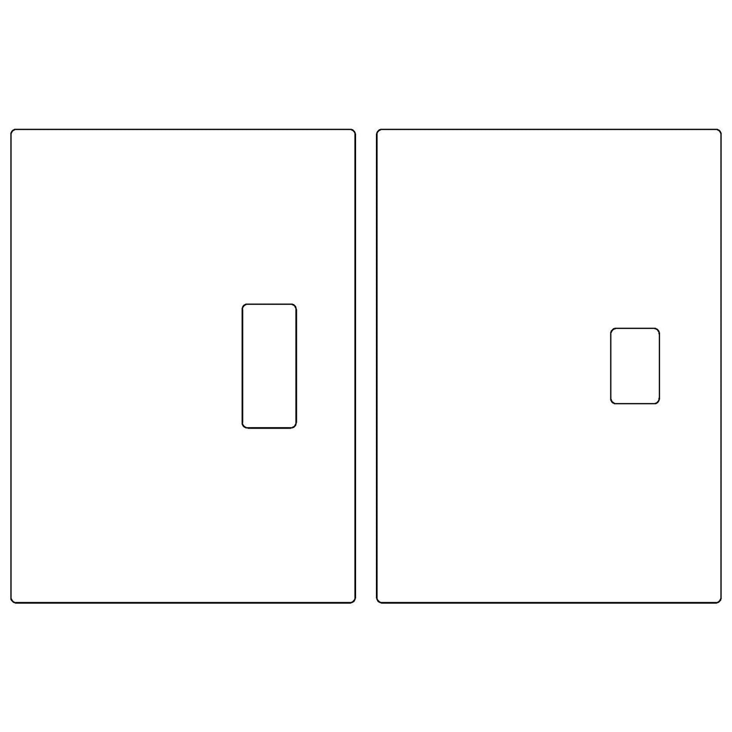 Pocket Door Strike + Dust Box (1-1/8"x2-3/4")