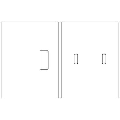 Pocket Door Strike + Mortise Section (1-1/16" x 2-17/32")