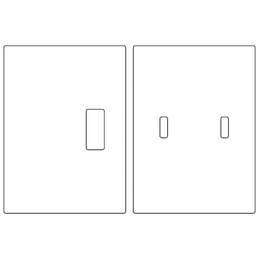 Pocket Door Strike + Mortise Section (1-1/16" x 2-17/32")