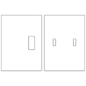Pocket Door Strike + Mortise Section (1-1/16" x 2-17/32")