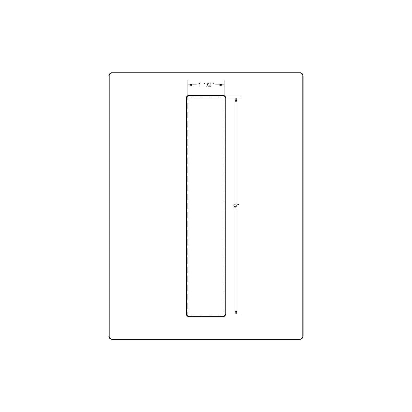 RMH Flush Pull FP212 (1-1/2" x 9")