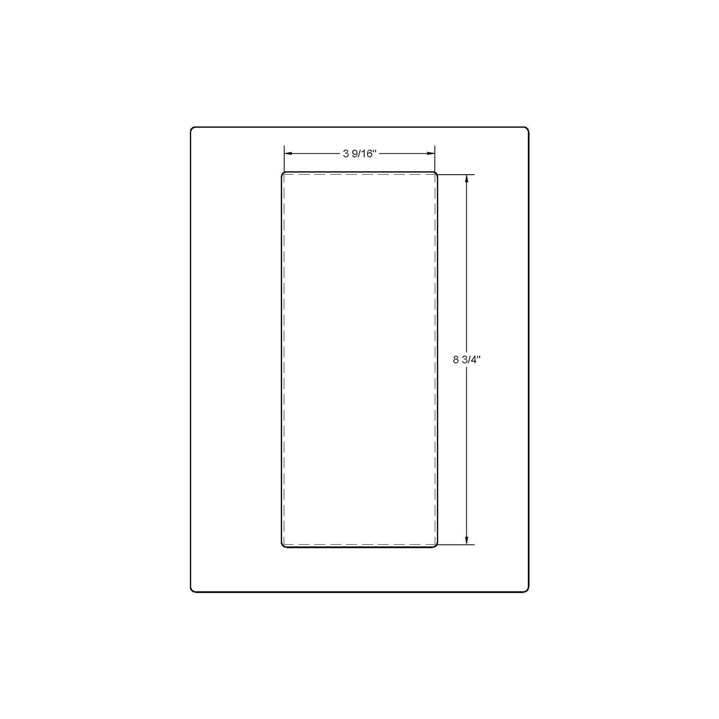 RMH Flush Pull (FP410)(3-9/16"x8-3/4")