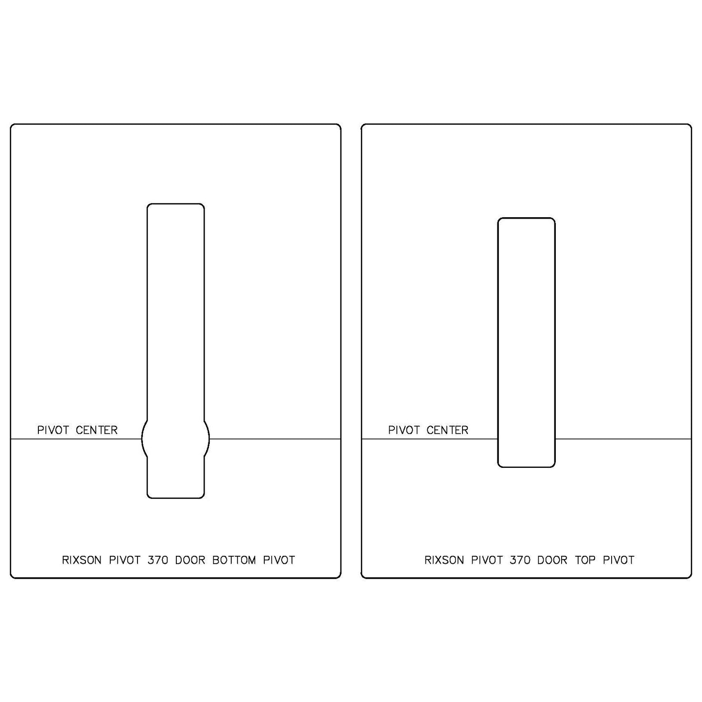 Rixson Pivot 370 - Door Bottom & Top Pivots