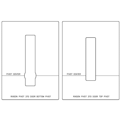 Rixson Pivot 370 - Door Bottom & Top Pivots