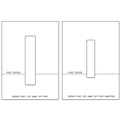 Rixson Pivot 370 - Jamb Top Pivot + Mortise