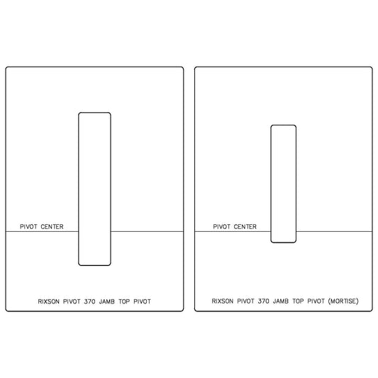 Rixson Pivot 370 - Jamb Top Pivot + Mortise