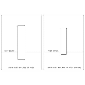 Rixson Pivot 370 - Jamb Top Pivot + Mortise