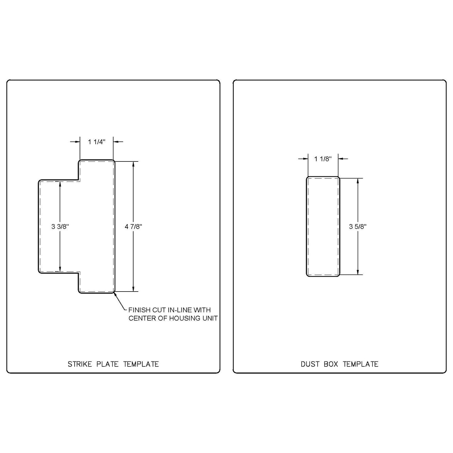 T-Strike + Dust Box (1-1/4"x4-7/8"x3-3/8")