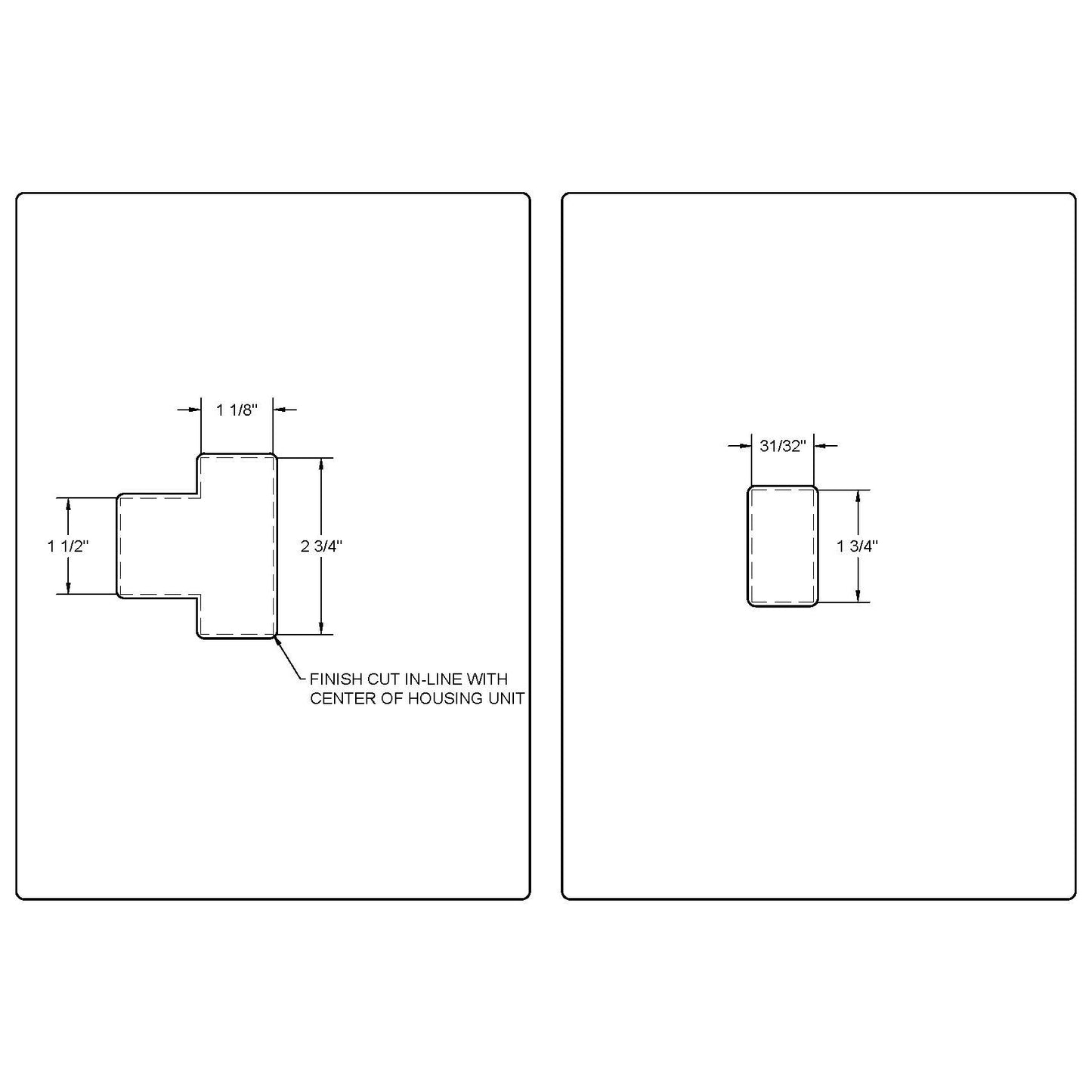 T-Strike + Dust Box (1-1/8"x2-3/4"x1-1/2")