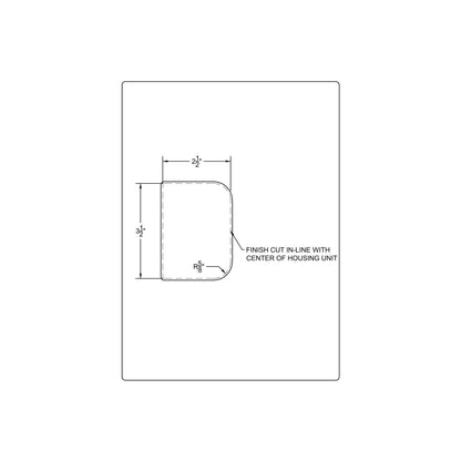 3.5" (5/8"R) Hinge