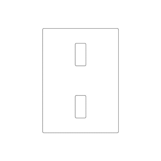 Face Plate (1"x2-1/4")(5-1/2" C to C)