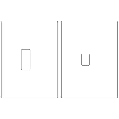 Dead Bolt Strike + Dust Box (1-1/8"x2-3/4")