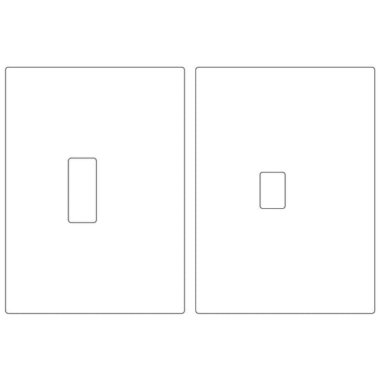 Dead Bolt Strike + Dust Box (1-1/8"x2-3/4")