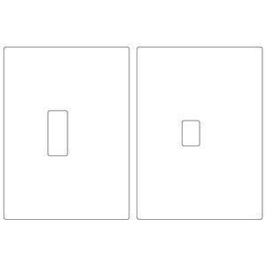 Dead Bolt Strike + Dust Box (1-1/8"x2-3/4")