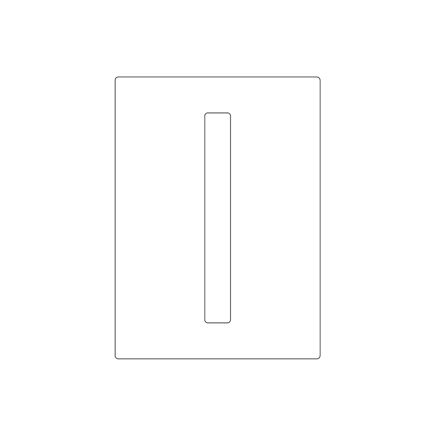 Emtek Pocket Mortise Face Plate (7/8"x8-1/16")