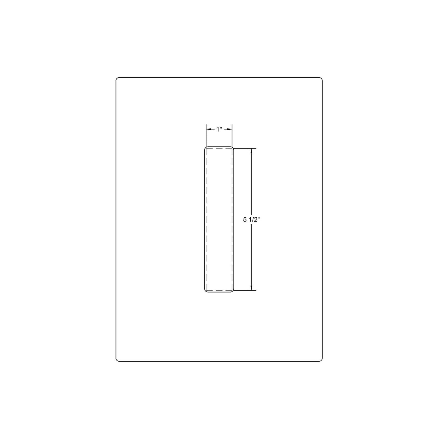 Face Plate (1"x5-1/2")