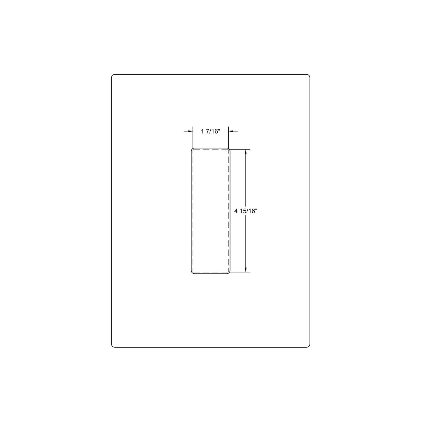 Flush Pull (1-7/16"x4-15/16")