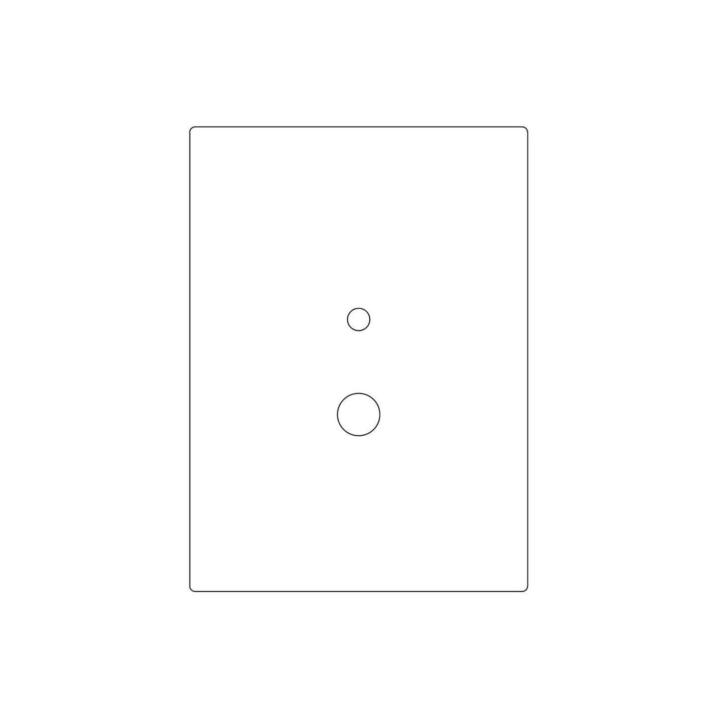 RMH Elements Mortise Lock (2-1/4" C to C)