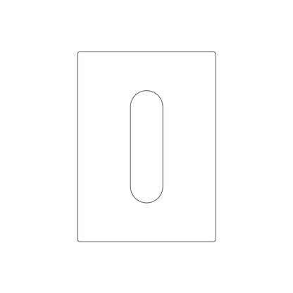 Emtek Narrow Modern Pocket Door Pull (1-3/4"x6-3/8")(7/8"R)