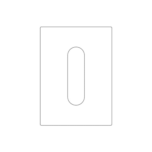 Emtek Narrow Modern Pocket Door Pull (1-3/4"x6-3/8")(7/8"R)