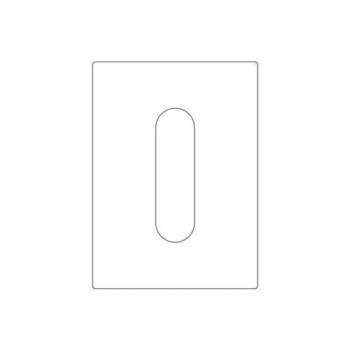 Emtek Narrow Modern Pocket Door Pull (1-3/4