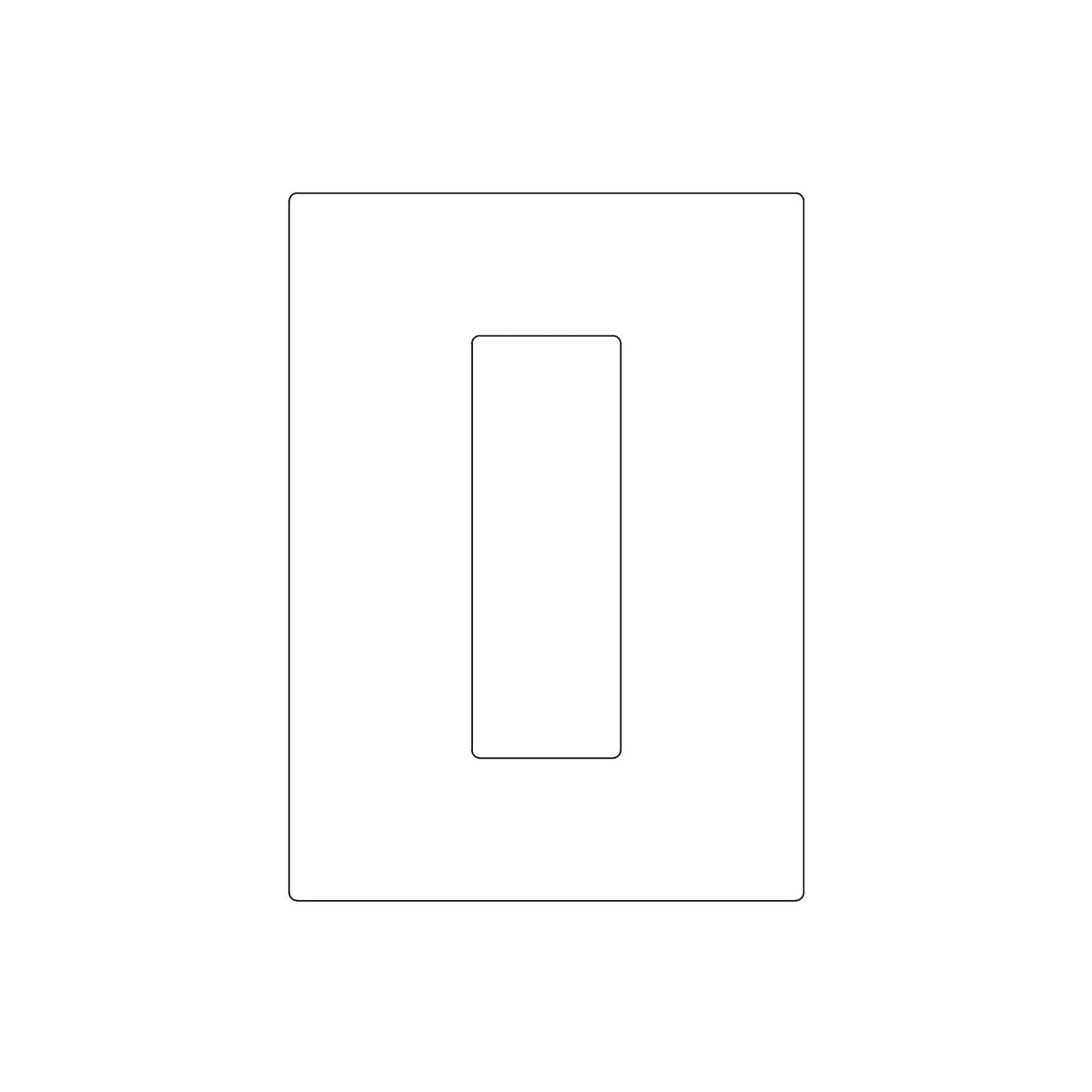 Emtek Modern Rectangular Pocket Door Pull (2-3/16"x6-3/4")