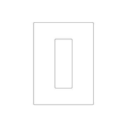 Emtek Modern Rectangular Pocket Door Pull (2-3/16"x6-3/4")