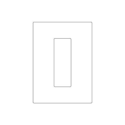 Emtek Modern Rectangular Pocket Door Pull (2-3/16"x6-3/4")