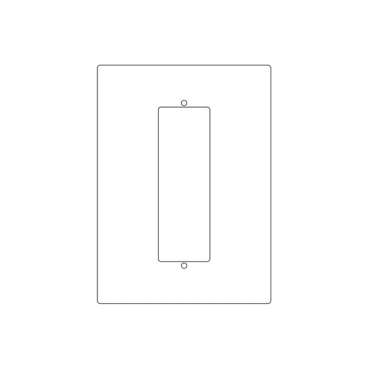 RMH Pocket Door Pull (2-1/4"x7" + 1/4"x7-1/2" Threw Holes)