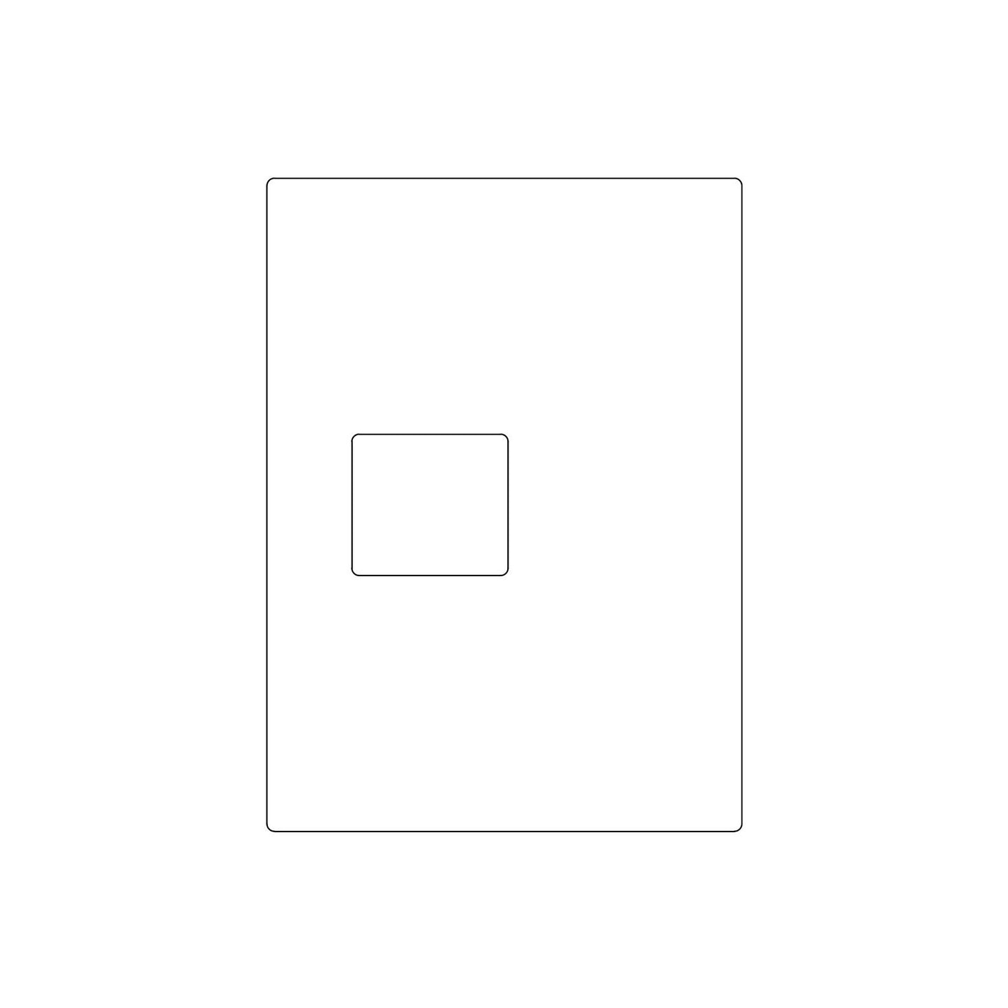 Roller Catch Lip Strike (2-1/4"x2-1/2")